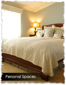 Bedroom furnished by Anneken, Inc.